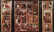 unknow artist Triptych with Scenes from the Life of Christ painting